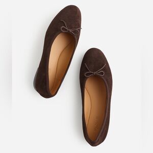 Madewell The April Ballet Flat in Dark Carob, size 8